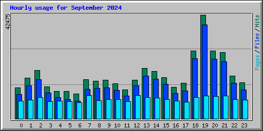 Hourly usage for September 2024