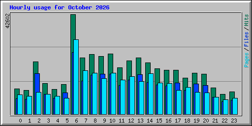 Hourly usage for October 2026